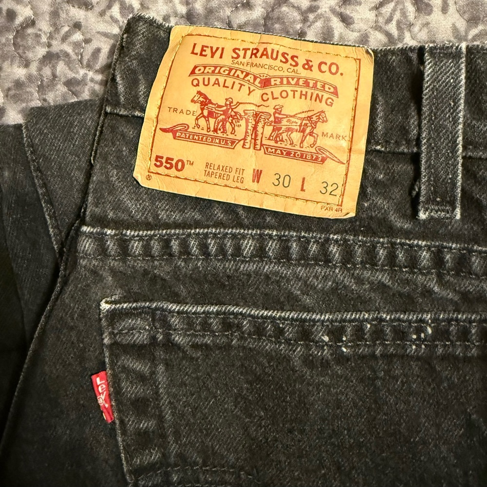 Vintage Levi's 550 Black Straight Leg Jeans Classic Style